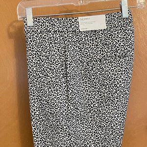 Ann Taylor Animal Print High Waist Ankle Pant - Curvy Fit Size 4